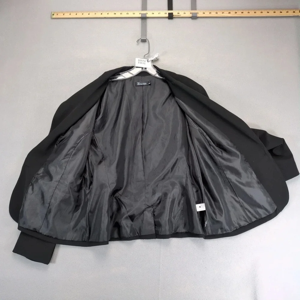 7th Avenue New York Black Blazer Jacket Womens 18 Career Office‎ Stretch Classic